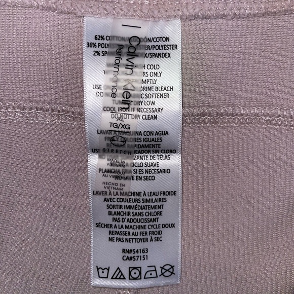 Calvin Klein performance sweatpants in blush - Picture 2 of 4